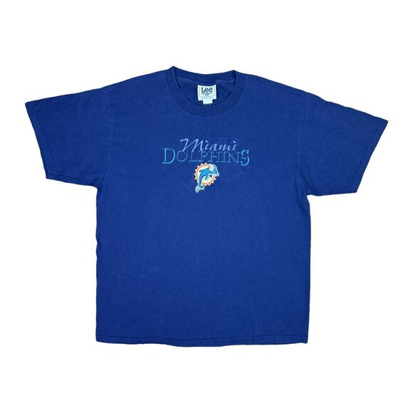 Vintage Lee Sport Miami Dolphins Embroidered Crew Neck Tee - Size XL - Picture 1 of 5